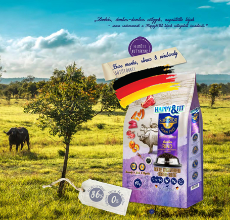 Happy&Fit Superior Fresh Beef, Ostrich & Waterbuffalo