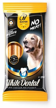 Buster White Dental Sticks húsmentes és hipoallergén rágórudak kutyáknak