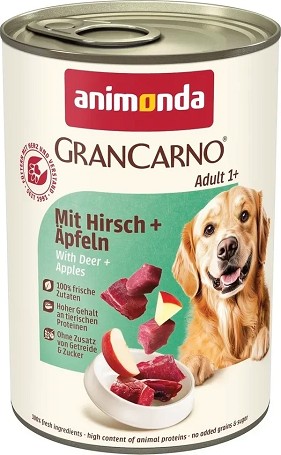 Animonda GranCarno Adult szarvashúsos és almás konzerv