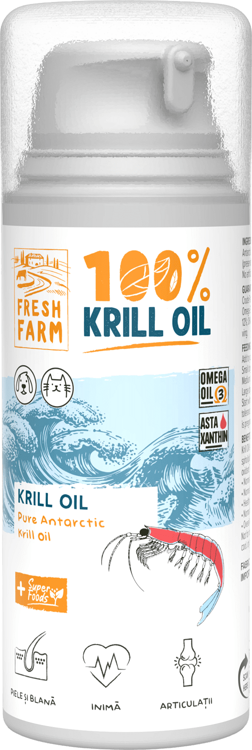 Fresh Farm ulei de krill antarctic pentru câini și pisici