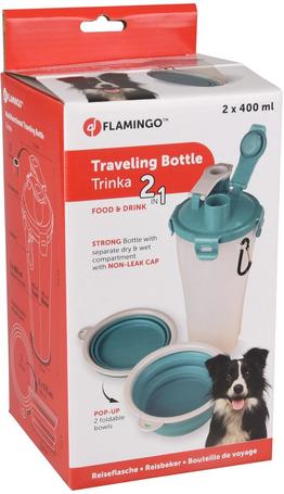 Flamingo útra való etető és itató egyben