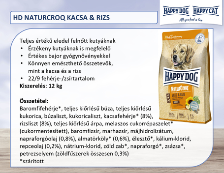 Happy Dog NaturCroq Adult Duck & Rice