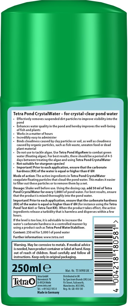 Tetra Pond Crystal Water agent de tratare a apei pentru iaz de grădină - zoom