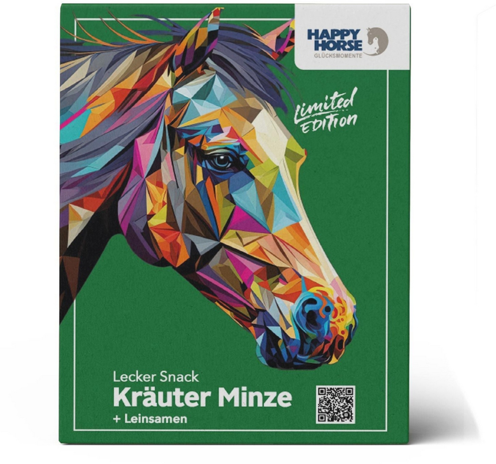 Happy Horse Lecker Snack Kräuter Minze + Leinsamen - Biscuiți cu ierburi și mentă + Semințe de in pentru cai