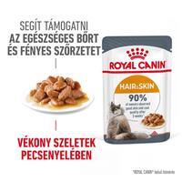 Royal Canin Hair & Skin Care - Szószos nedves táp felnőtt macskák részére a szebb szőrzetért és az egészséges bőrért