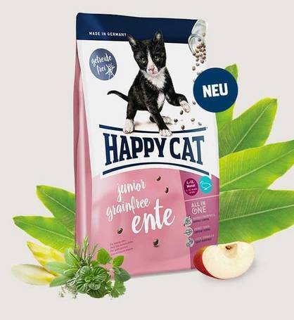 Happy Cat Young Junior Grainfree Ente | Gabonamentes táp kacsahússal növendék macskáknak
