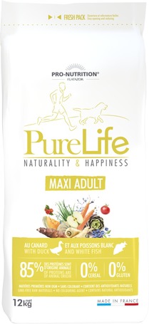 Pro-Nutrition Pure Life Adult Maxi hipoallergén eledel tápérzékeny felnőtt kutyák részére