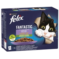Felix Fantastic alutasakos macskaeledel – Házias válogatás zöldséggel aszpikban – Multipack