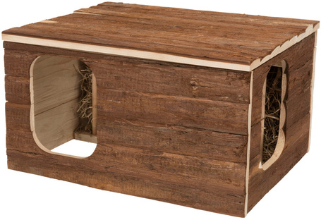 Trixie Hilke házikó beépített széna tartóval
