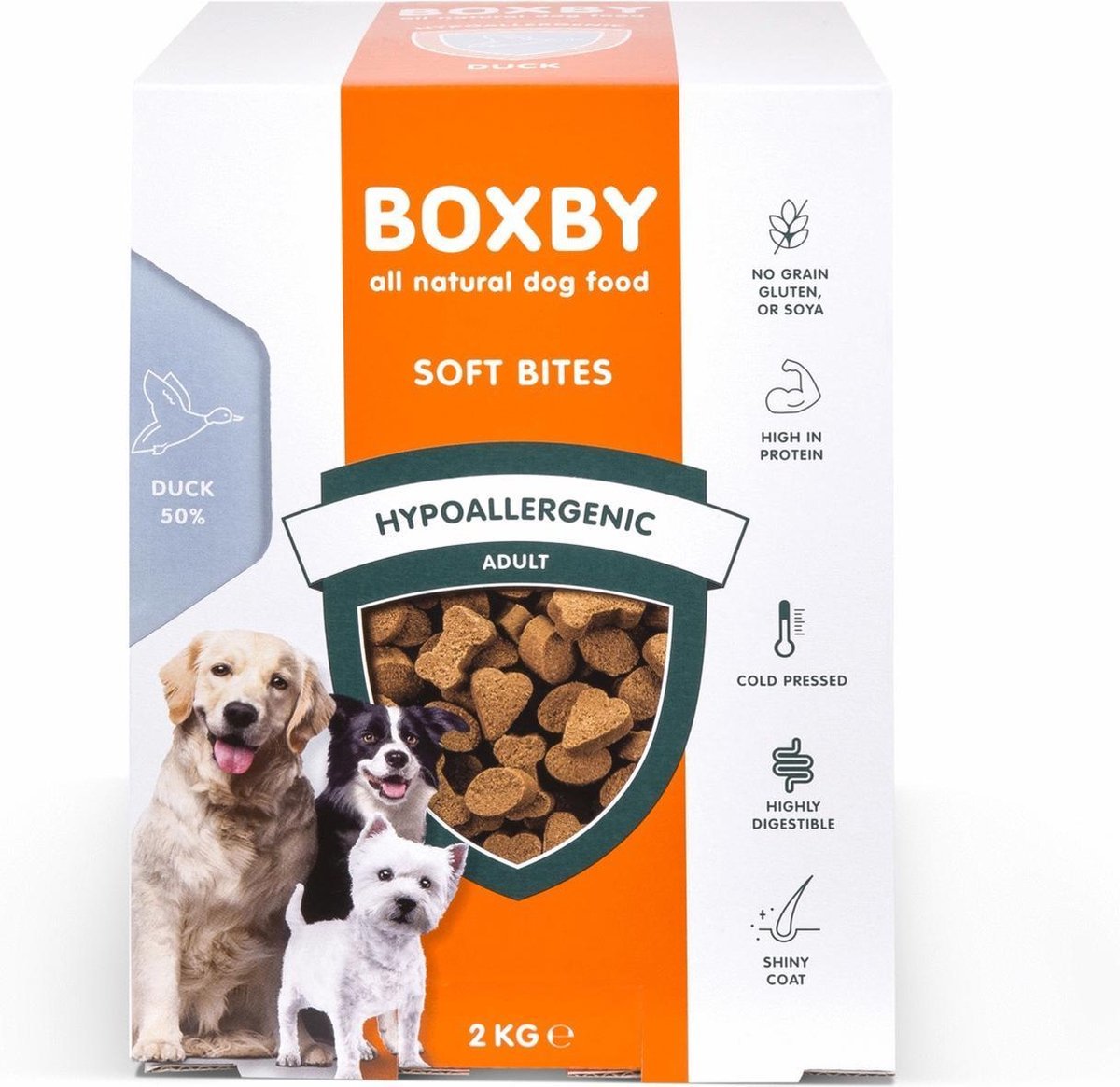 Boxby Hypoallergenic Dry Food Duck - Hrană hipoalergenică pentru câini, cu rață