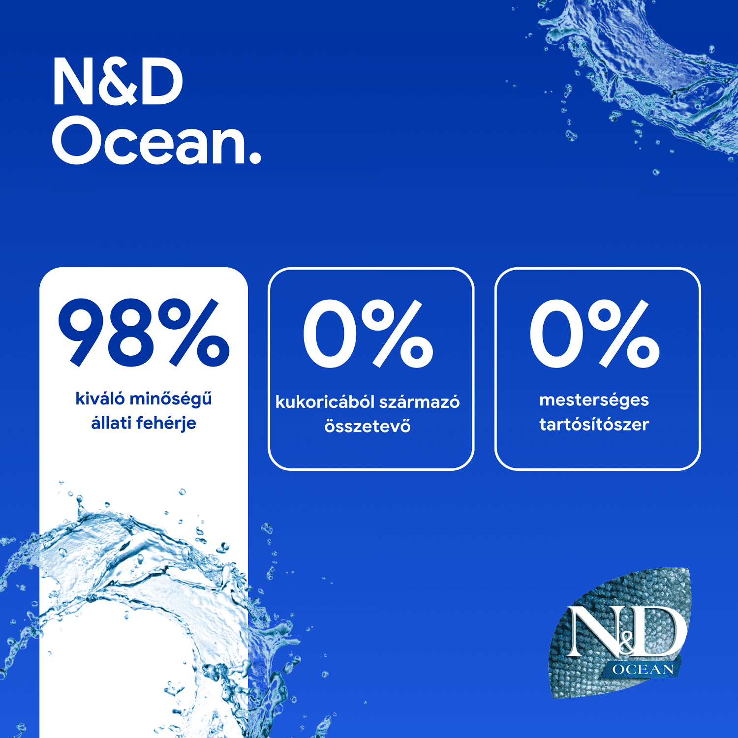 N&D Dog Ocean Adult Medium & Maxi Codfish & Orange | Tőkehalas és narancsos kutyaeledel