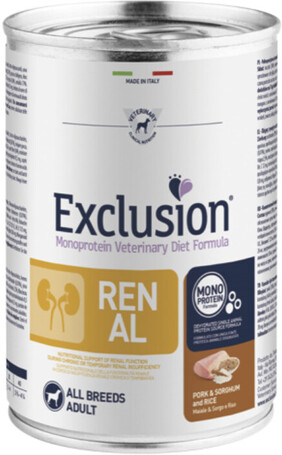 Exclusion Renal Pork & Sorghum and Rice All Breeds