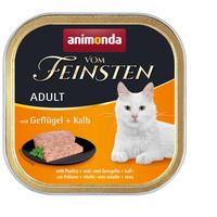 Animonda Vom Feinsten Adult – Szárnyas- és borjúhúsos macskaeledel Animonda Vom Feinsten Adult – Szárnyas- és borjúhúsos macskaeledel