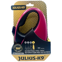 Julius-K9 automata szalagpóráz - Piros/Fekete Julius-K9 automata szalagpóráz - Piros/Fekete
