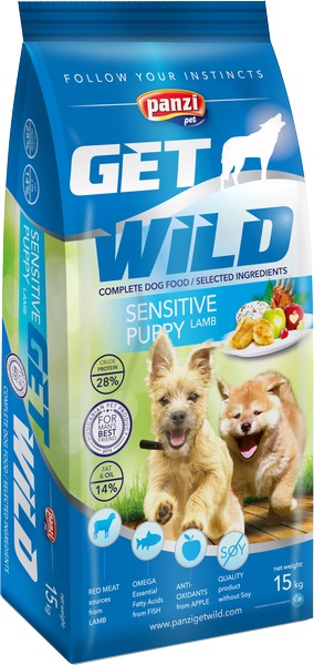 Panzi GetWild Dog Puppy Sensitive Lamb & Rice with Apple - zoom