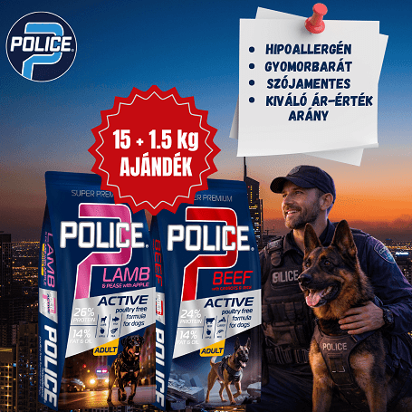 🚨 Újdonság! Police hipoallergén tápok érzékeny kutyáknak