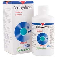 Peroxyderm sampon bakteriális infekció okozta dermatitisek esetén kutyáknál és macskáknál