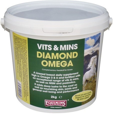 Equimins Diamond Omega - Őrölt porlasztott vitaminos lenmag lovaknak