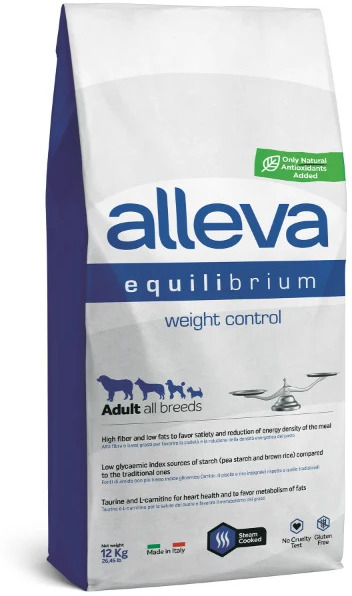 Alleva Equilibrium Weight Control- Hrană câini toate rasele