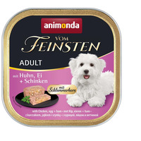 Animonda Vom Feinsten csirkés, tojásos és sonkás kutyaeledel alutálkában
