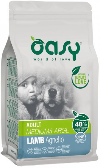 Oasy Dog One Animal Protein Adult Medium/Large Lamb