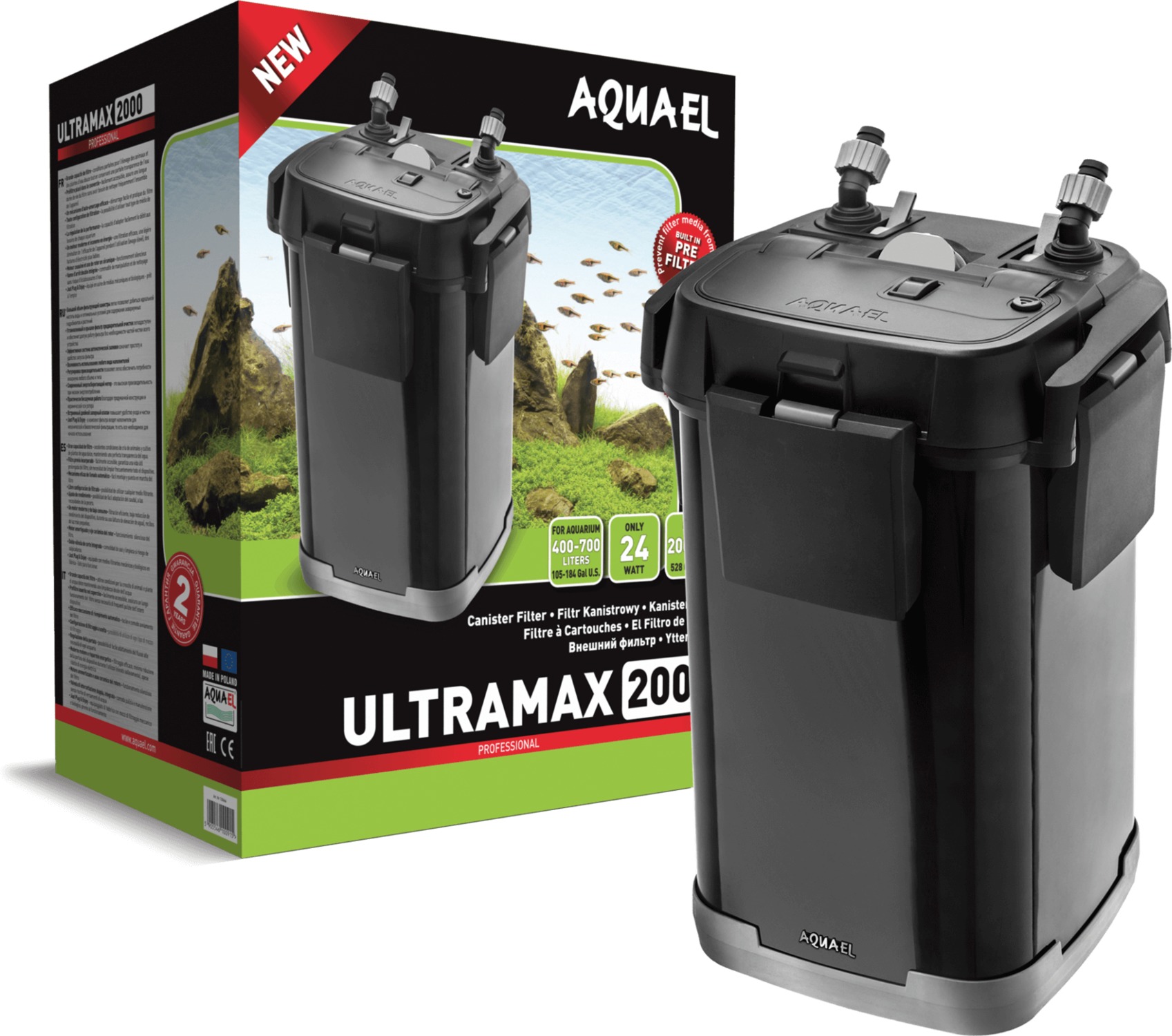 AquaEl Ultramax serie de filtre externe pentru acvariu - zoom