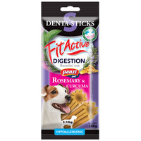 FitActive Hypoallergenic Denta-Sticks Digestion Rosemary & Curcuma -  Batoane care susțin digestia și curăță dinții