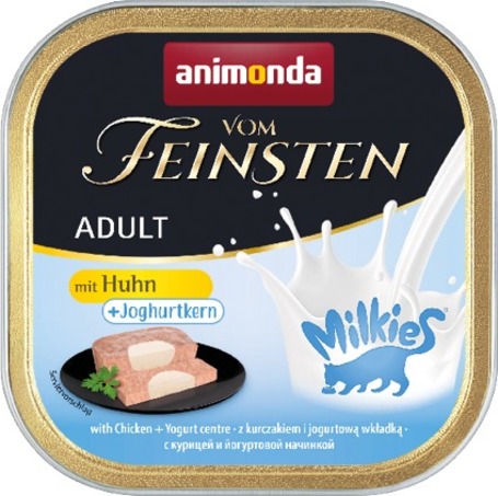 Animonda Vom Feinsten csirkehúsos macskaeledel joghurtos szószban
