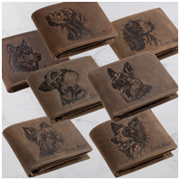 🎄🎁A tökéletes karácsonyi meglepetés egy állatbarátnak – valódi bőr pénztárcák kutyás, cicás és lovas mintával