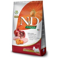 N&D Dog Grain Free Adult Mini sütőtök, csirkehús & gránátalma | Kis szemcseméret | Gabonamentes kutyatáp