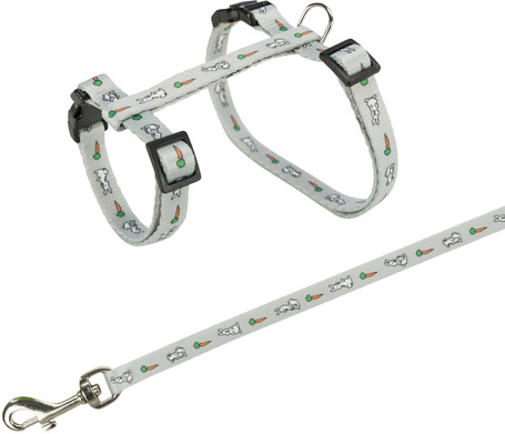 Trixie nyuszi mintás hám és póráz nyulaknak