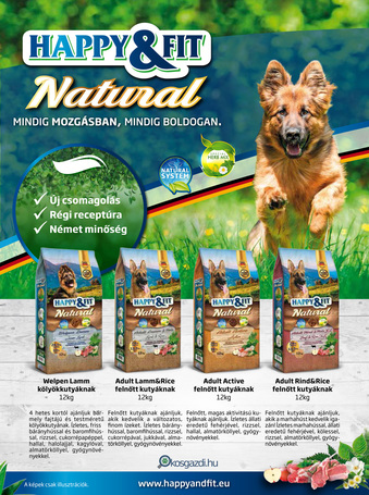 Happy&Fit Natural Adult Lamm & Reis