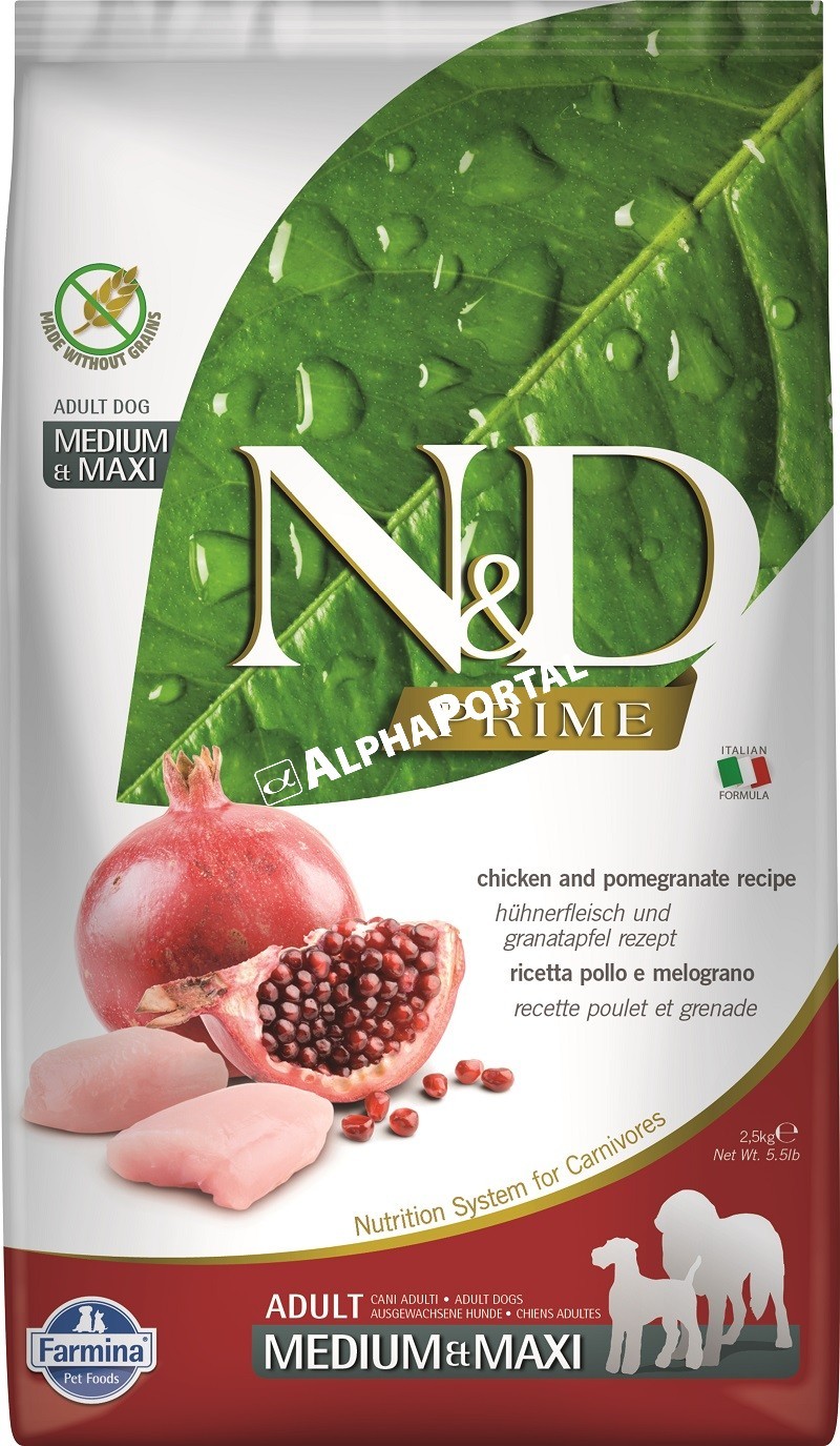 N&D Dog Prime Adult Medium/Maxi Chicken & Pomegranate