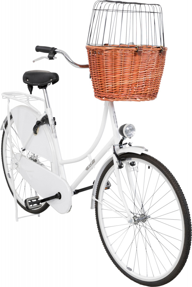 Trixie coş natural pentru bicicletă cu grilaj de protecţie - zoom