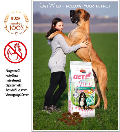 GetWild Dog Adult Large Breed Sensitive Lamb & Rice