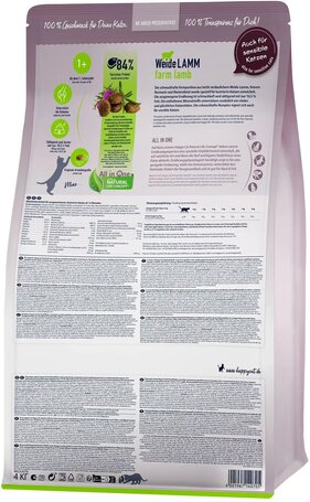 Happy Cat Adult Sterilised Weide-Lamm | Bárányhúsos táp ivartalanított macskáknak
