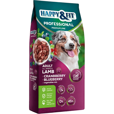 Happy&Fit Professional Adult Lamb, Cranberries, Blueberries 19 kg