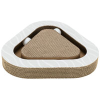 Trixie lekerekített háromszög alakú karton kaparó labdákkal macskáknak #3