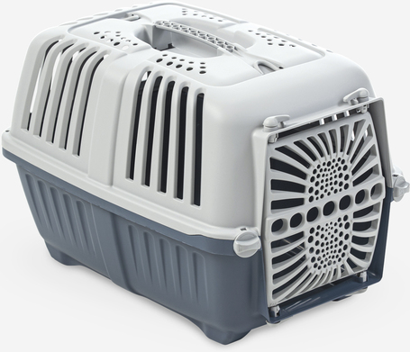 Pratiko fémajtós könnyített műanyag szállítóbox kutyáknak és macskáknak