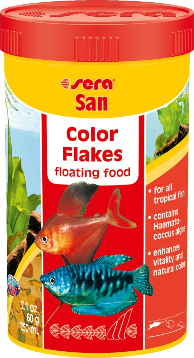 Sera San hrană pentru intensificarea culorii pentru peștii ornamentali - zoom