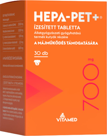 Hepa-Pet Plus májvédő hatású ízesített tabletta