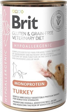 Brit Veterinary Diets Dog Can Hypoallergenic konzerv