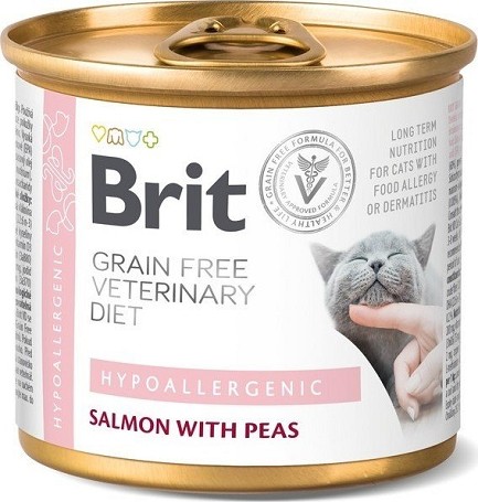 Brit Veterinary Diets Cat Hypoallergenic konzerv 200 g