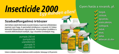 Insecticide 2000 rovarölő permet