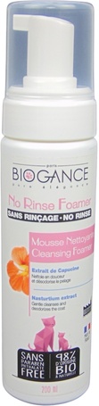 Biogance No Rinse Foamer Cat - Öblítés nélküli tisztító hab macskák részére