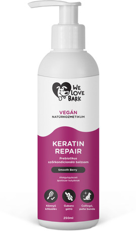 We Love Bark Keratin Repair l Prebiotikus szőrkondicionáló balzsam kutyáknak és macskáknak