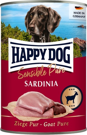 Happy Dog Pur Sardinia - Tiszta kecskehúsos konzerv | Egyetlen fehérjeforrás