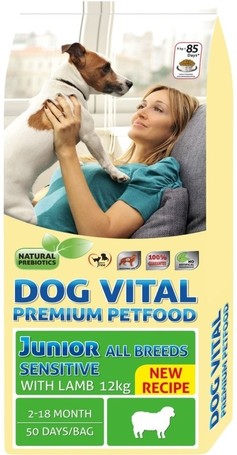 Dog Vital Junior All Breeds Sensitive Lamb | Száraztáp érzékeny emésztésű növendék kutyáknak