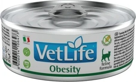 Vet Life Natural Diet Cat konzerv Obesity (12 x 85 g) 1.02 kg