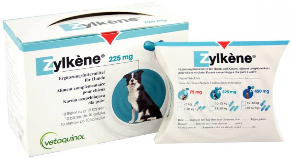 Zylkéne antistres, capsule de calmare pentru pisici și câini de talie medie